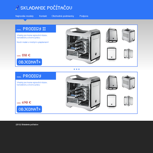 Skladanie PC - koncept